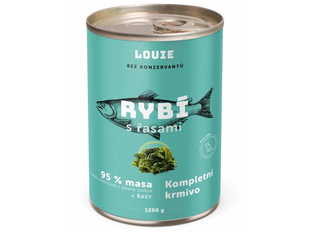 LOUIE konzerv kutyáknak – Hal – algával 1200 g_0